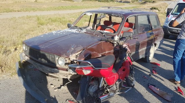 Kula'da trafik kazası: 2 yaralı