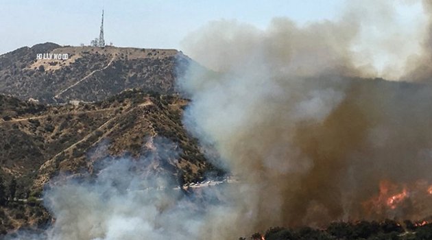 Los Angeles'ta korkutan yangın