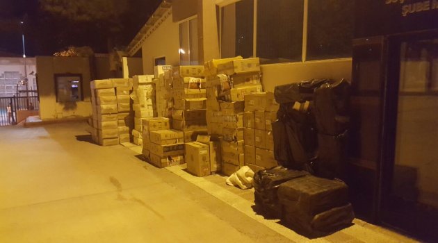 Malatya'da 218 bin paket kaçak sigara ele geçirildi