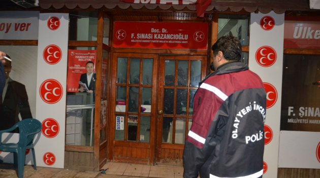 Malatya'da MHP Seçim Bürosuna Silahlı Saldırı