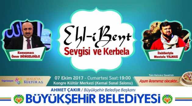 Malatyalılara Ehl-i Beyt sevgisi ve Kerbela anlatılacak