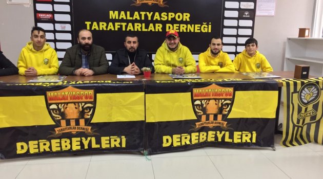 Malatyaspor Taraftarlar Derneği'nden 'takımımızın yanındayız' mesajı