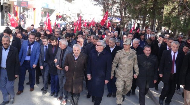 Mehmetçiğe destek yürüyüşü