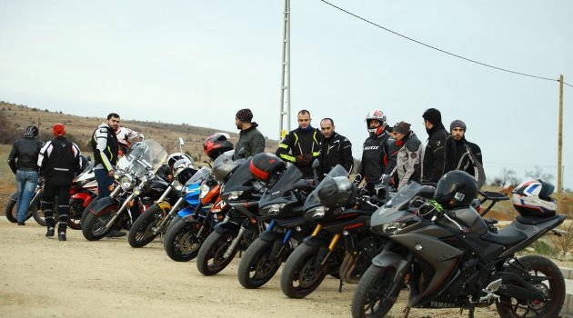 Motosikletçiler 'Zeytin Dalı Harekatı'na' destek için yola çıktı