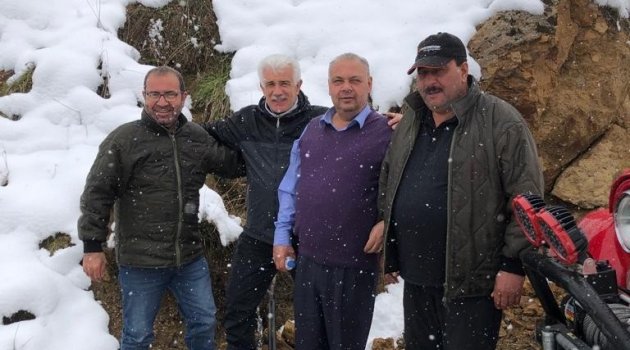 Nisan ayında kar keyfi