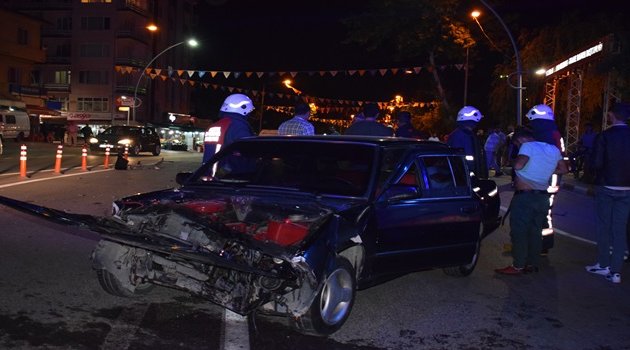 Bu araçtan burnu kanamadan çıktı