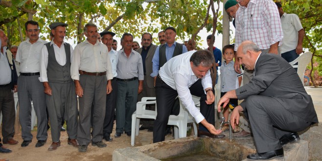 ÖZAL KÖYÜNDE İÇMESUYU SEVİNCİ