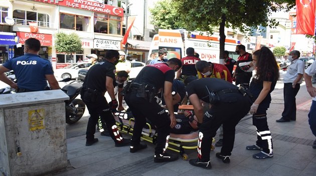 Polis ekipleri kaza yaptı : 2 yaralı