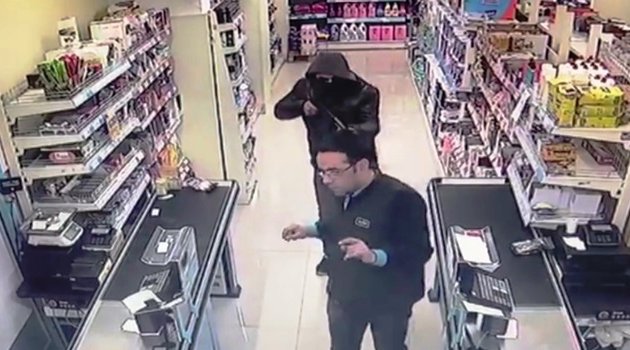 Pompalı tüfekle market soygunu