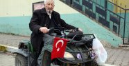107 yaşında ATV ile gençlere taş çıkartıyor