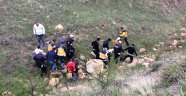 300 metreden dere yatağına uçtu: 4 yaralı