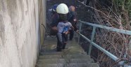 7 yaşındaki çocuk son anda kurtarıldı