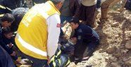 Malatya'da Göçük: 1 Yaralı