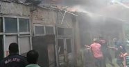 Doğanşehir'de depo yangını
