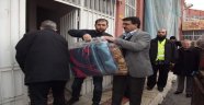  Suriyelilere 2 bin adet battaniye dağıtıldı