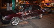 Çaldığı otomobille kaza yaptı: 1 yaralı