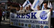 KESK üyelerinden miting yasağına tepki