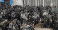 Çok sayıda araç motoru ele geçirildi