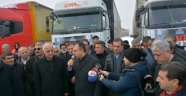 Malatya'dan Halep'e 25 TIR yardım