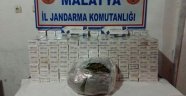 Malatya'da 7 bin 300 paket kaçak sigara ve 348 gram esrar ele geçirildi