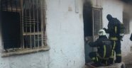 Suriyeli ailenin kaldığı evde yangın çıktı