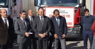 Malatya'dan sınır ötesine 10 tır okul malzemesi gönderildi