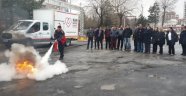 Kızılay personeline yangın eğitimi