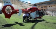 Hasta Helikopter ile Hastaneye taşındı