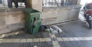 Çöp bidonunda bomba gibi patladı