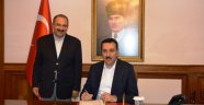 Bakan Tüfenkci Vali Kaban'ı ziyaret etti