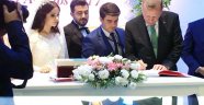 Erdoğan nikah şahidi oldu