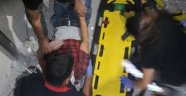 Asansör boşluğuna düşen işçi yaralandı