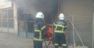 İş yerinde çıkan yangın maddi hasara neden oldu