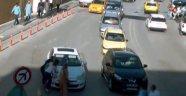 Trafik kazaları MOBESE kameralarına yansıdı