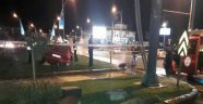 Otomobil Refüje Çarptı: 1 Yaralı
