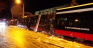 Trambüste Yangın Çıktı