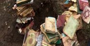 Toprağa gömülü 50 Kuran-ı Kerim bulundu