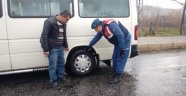 Jandarmadan kış lastiği denetimi