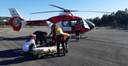 Hava ambulansı hayat kurtardı