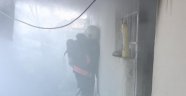 Suriyelilerin kaldığı evde yangın