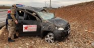 Adıyaman'da otomobil takla attı: 8 yaralı