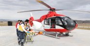 Yaralı çocuk helikopterle sevk edildi
