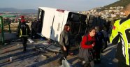 Öğrencileri taşıyan otobüs kaza yaptı: 48 yaralı