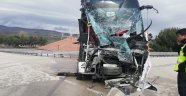 Amasya'da yolcu otobüsü ile kamyon çarpıştı