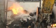 Şanlıurfa'da polyester fabrikasında yangın, 80 ton polyester alev aldı