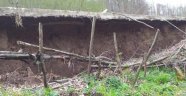 Ordu'da heyelan soncu yollar göçtü bahçeler zarar gördü