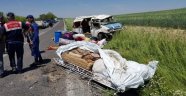 Tarım işçilerini taşıyan minibüs takla attı: 1 ölü 7 yaralı