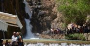 Günpınar Şelalesine ziyaretçi akını