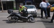 Otomobille Motosiklet Çarpıştı: 1 Yaralı