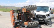 Traktörün karıştığı kazada 1 kişi yaralandı